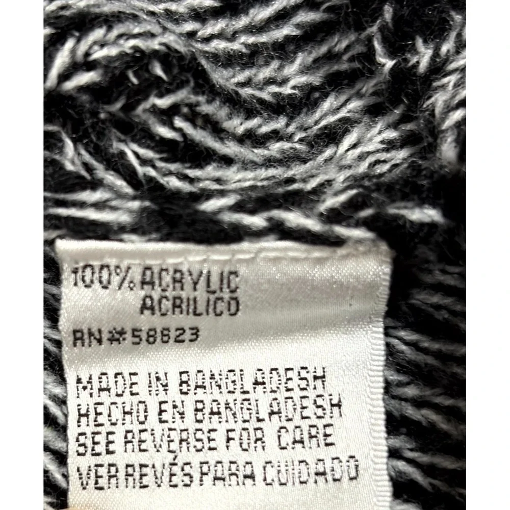 Creazioni Effeci Sweater Women XL Gray Cotton Tight Knit Ribbed Crew Neck Winter - Picture 8 of 8